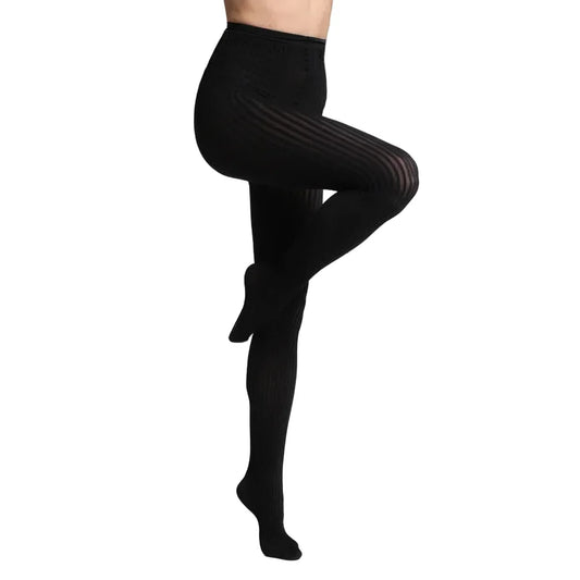 Chunky Ribbed Design Sheer To Waist Tights 03/02481