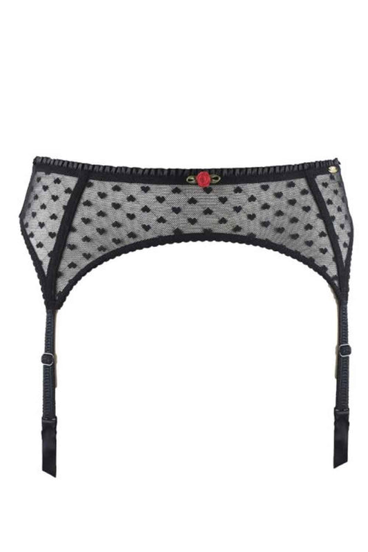 Heart Mesh Suspender Belt AYF7