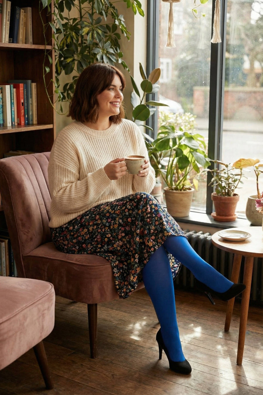 Curves 60 Denier Plush Opaque Tights APP5