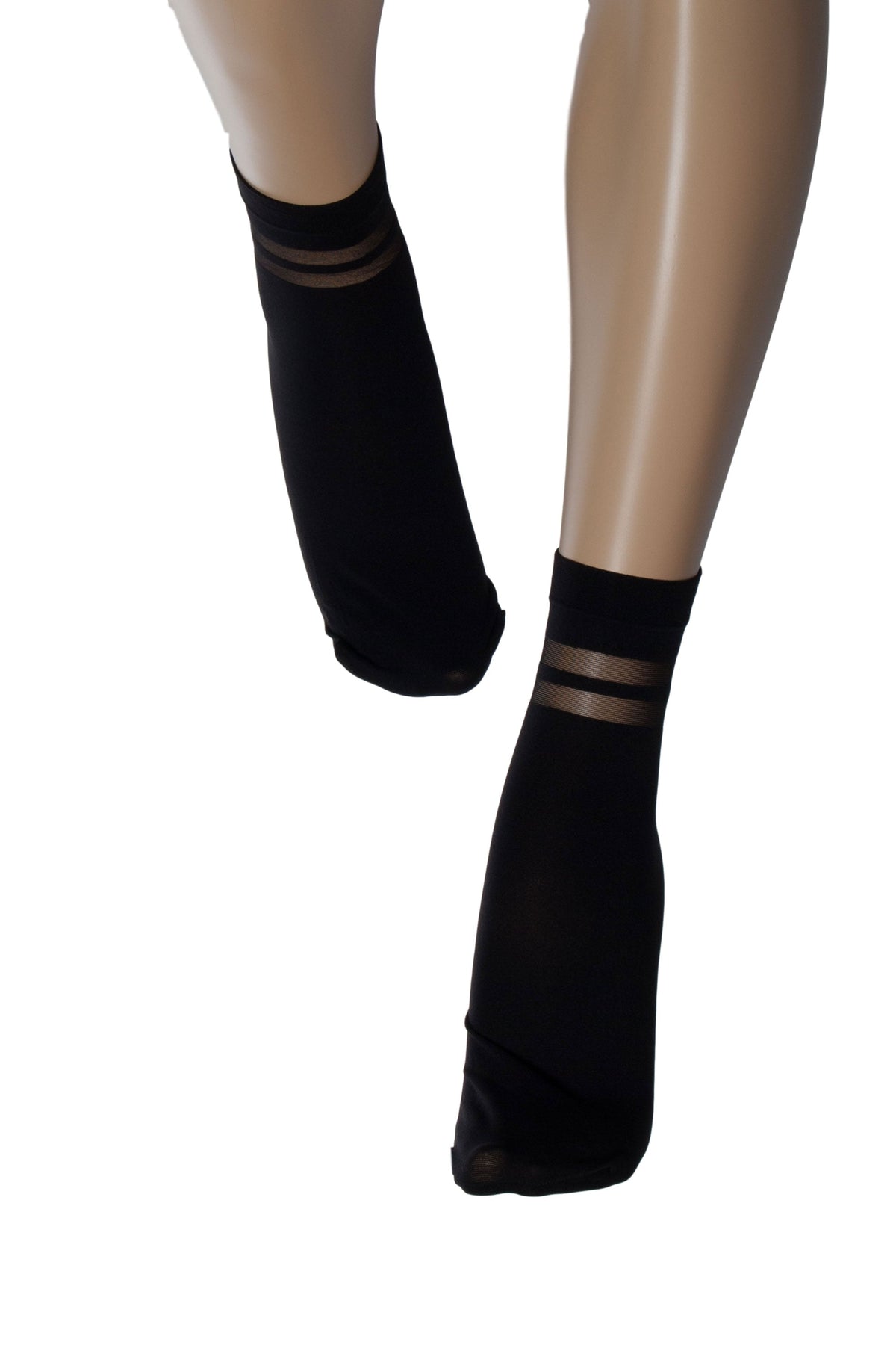 Double Stripe Ankle High Sock 1702