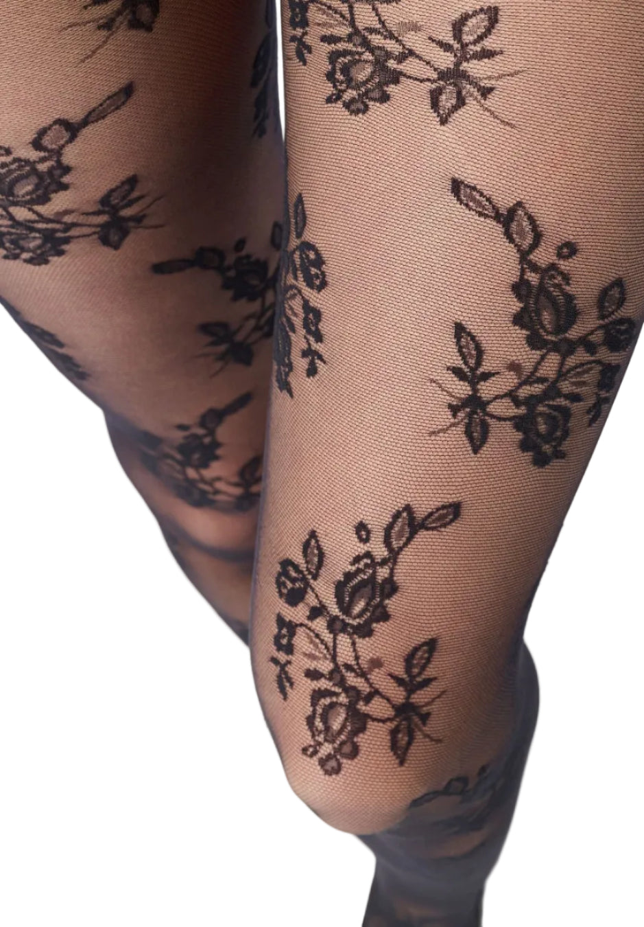 Ethereal Lace Design Tights