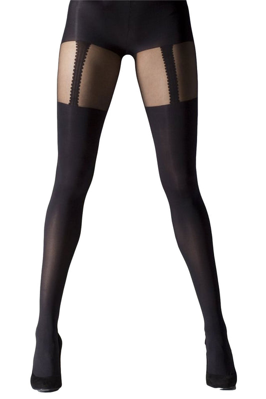 Mock Suspender Tights XL Size 1314