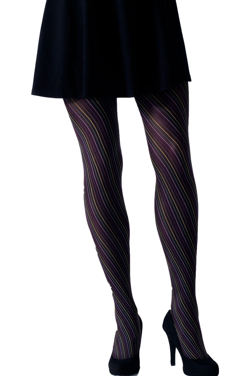 Multi-Coloured Spiral Tights 1814