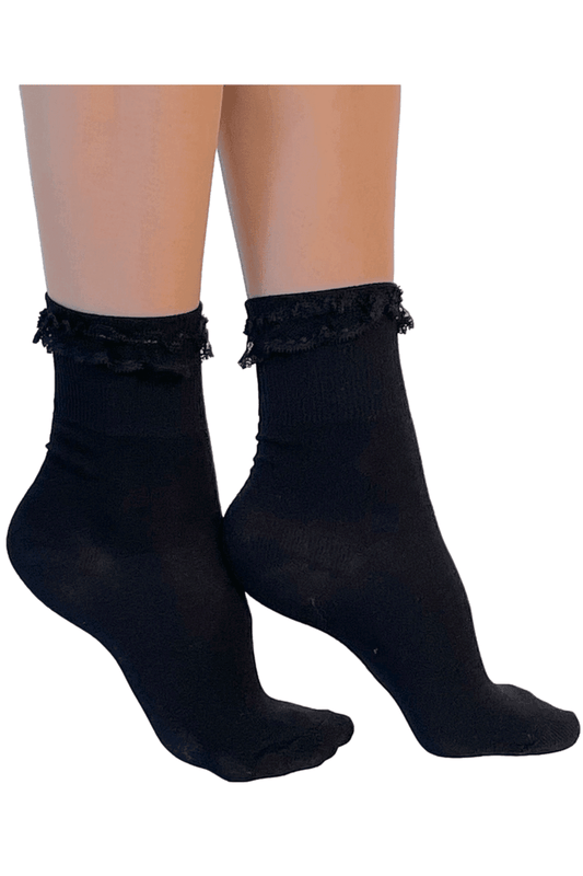 Ruffle Top Ankle Socks 1519
