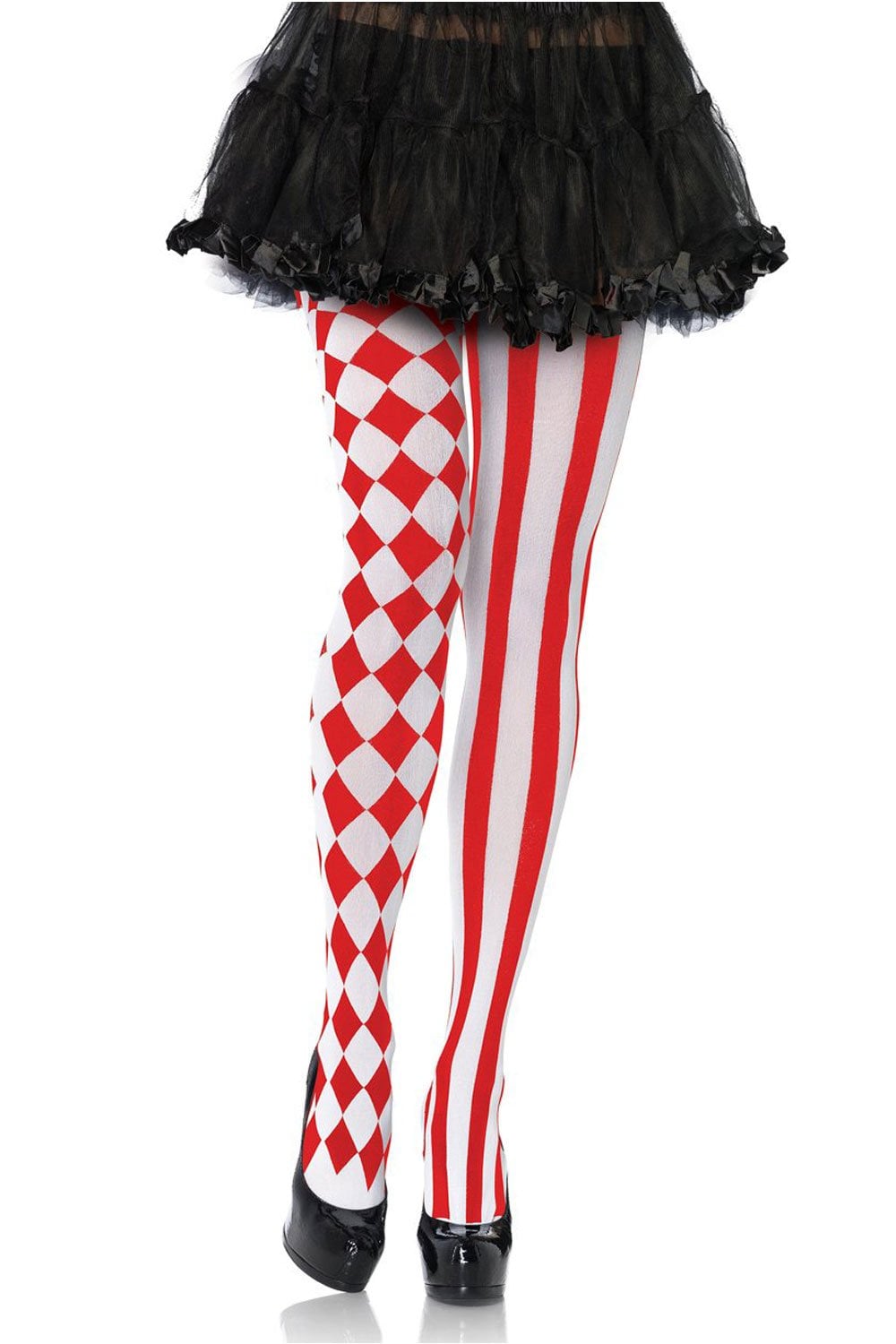 Harlequin Check and Stripe Tights 7720