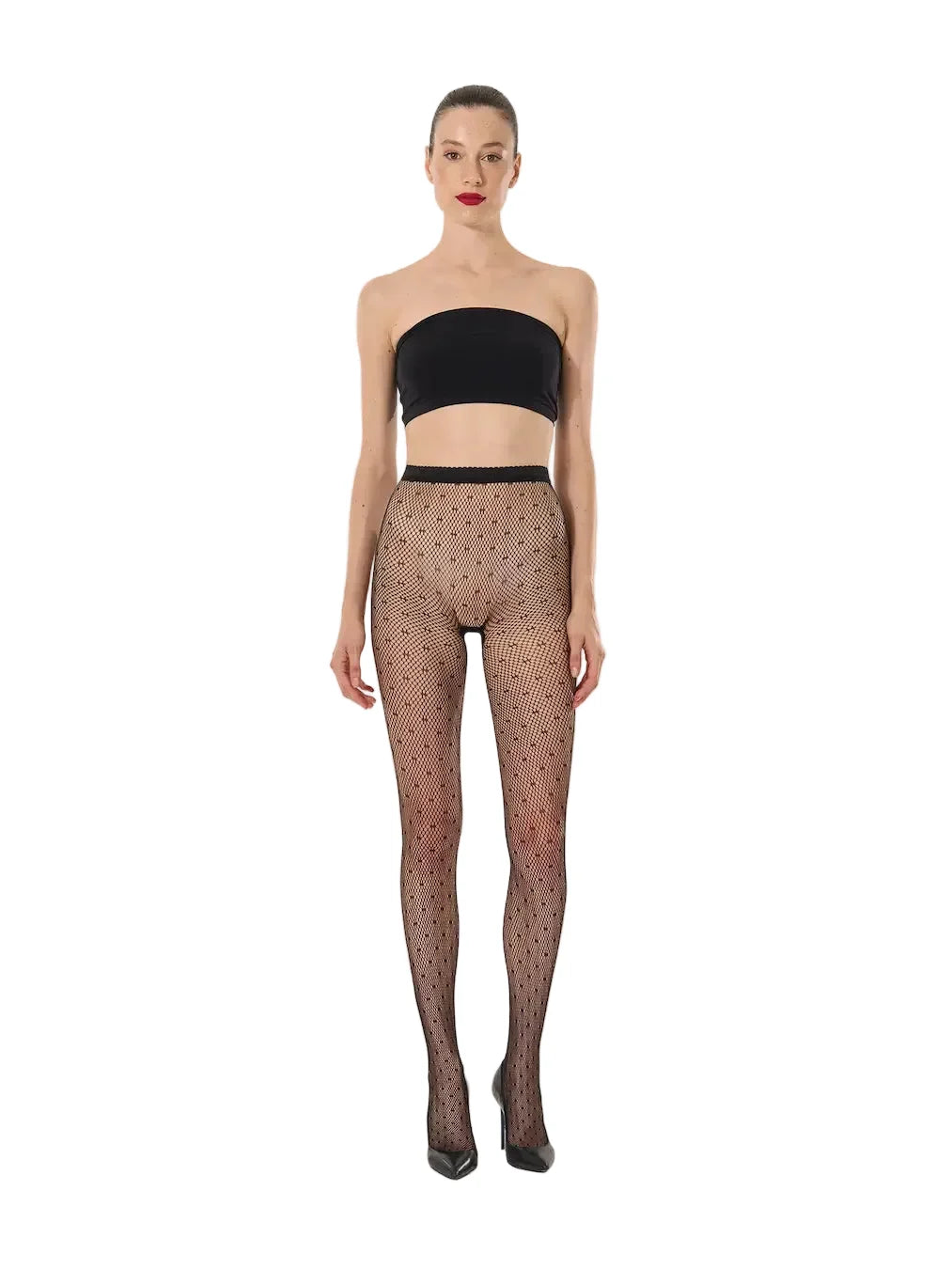 Dotted Net Tights 19488