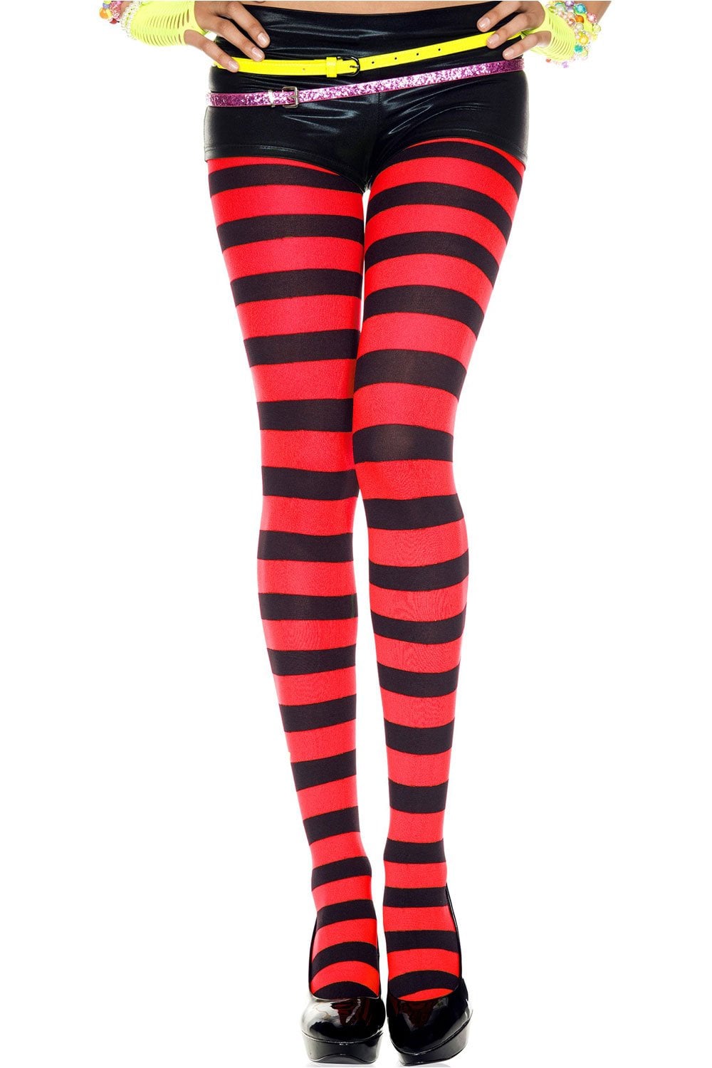 Striped Opaque Tights 7419