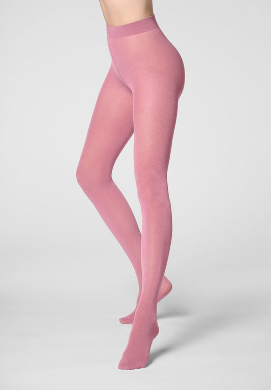Modal and Cashmere Opaque Tights Cheryl - Peony