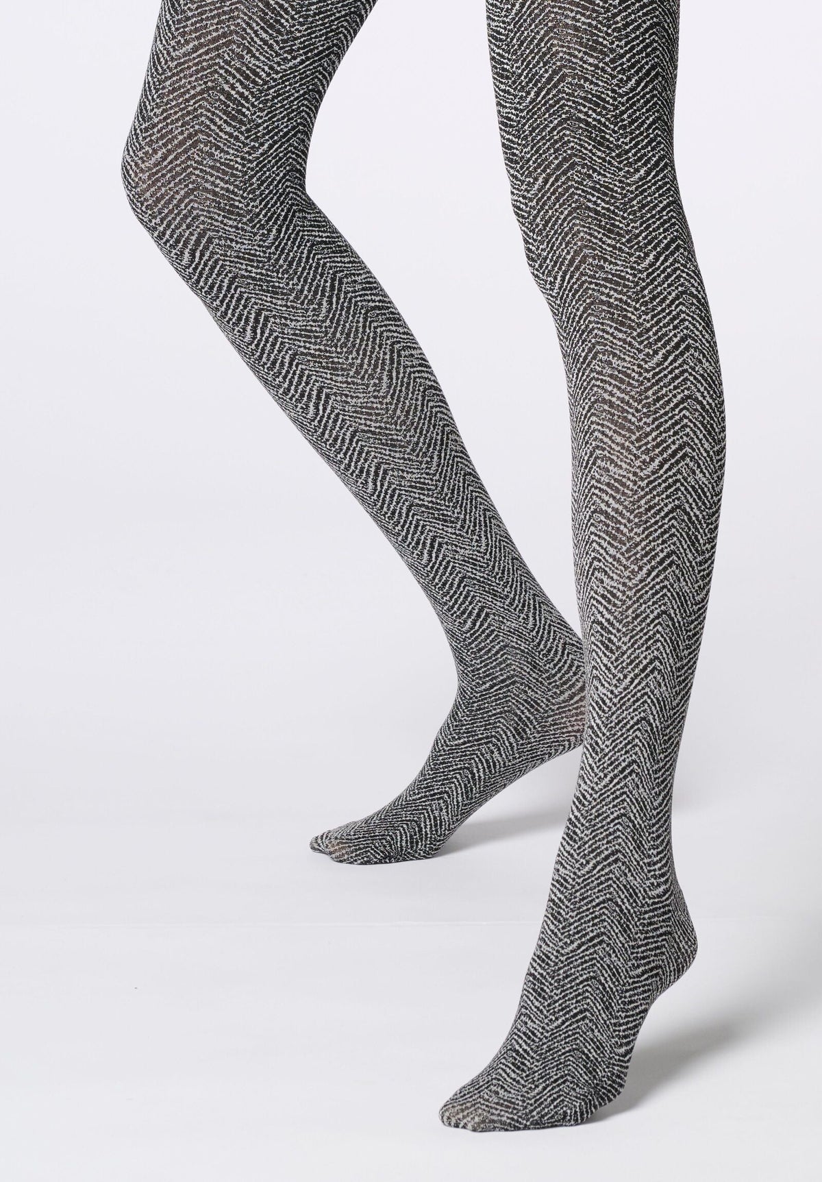 Opaque Tights Irregular Chevron 60 - Wool Chevron