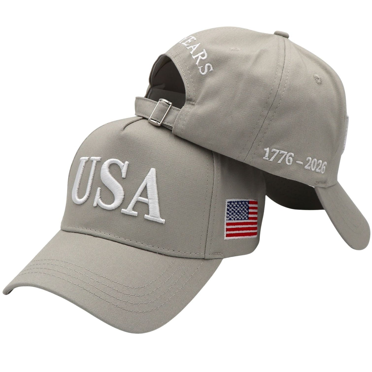 USA 250th Anniversary Hat (1776–2026) — U.S.A. Embroidered Semiquincentennial Cap