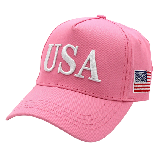 PINK USA 250th Anniversary Hat (1776–2026) — Pink Embroidered Cap