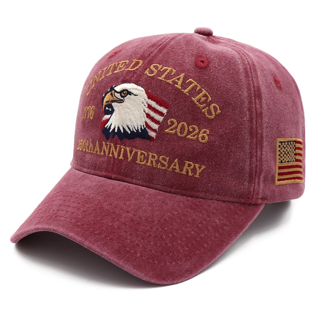 Exclusive USA 250th Anniversary Eagle Cap (1776–2026) — Embroidered
