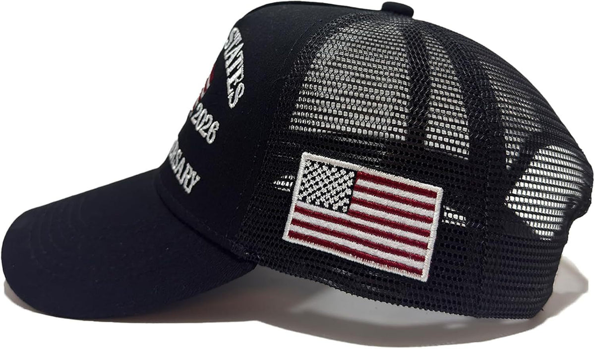 United States 250th Anniversary Eagle Baseball Hat – 1776–2026 Patriotic Mesh Cap