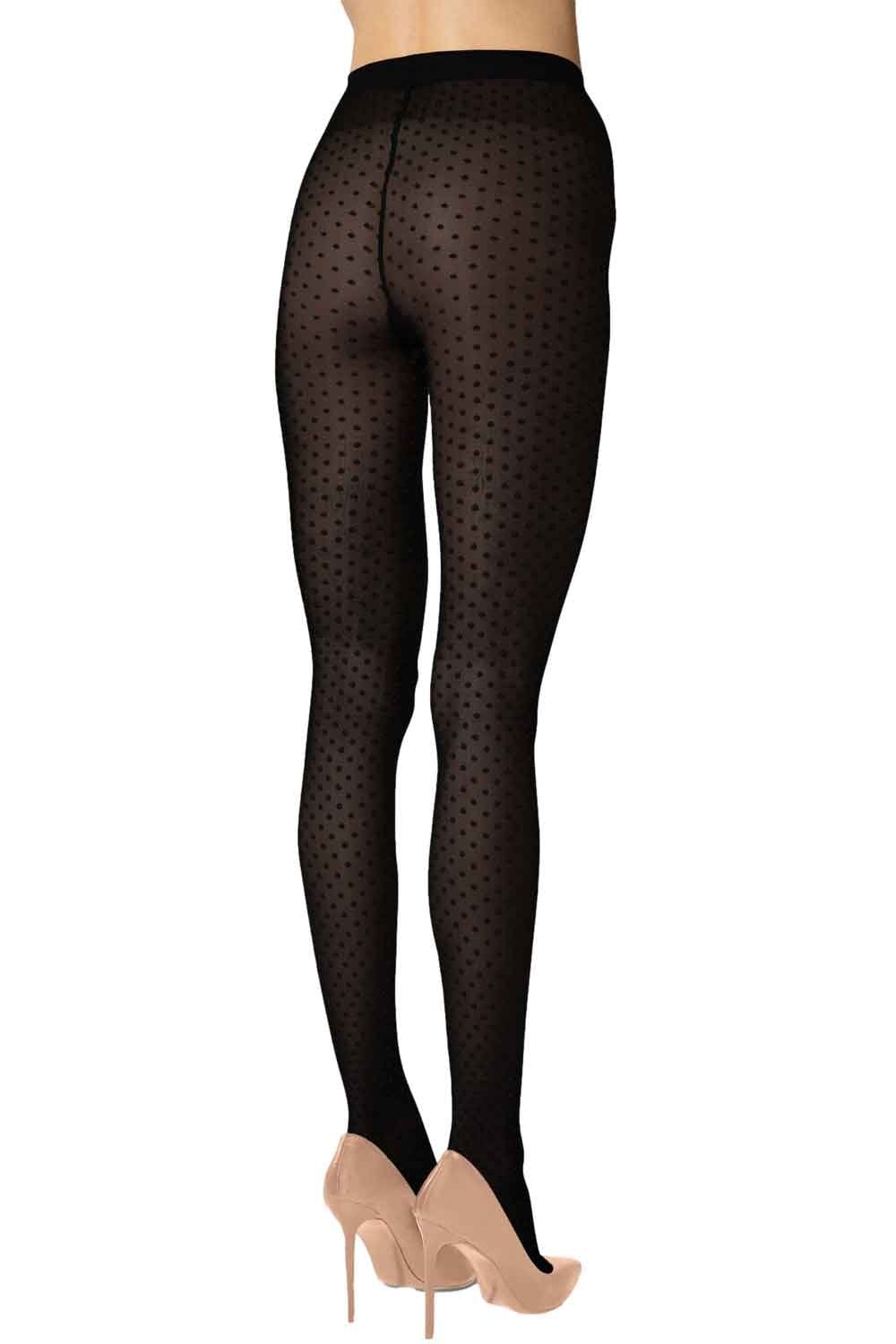 Satin Touch Dot Tights 17604