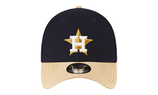 39THIRTY Houston Astros Gold Collection Flex Fit Hat "Black and Gold / Black - Under Brim" NE922