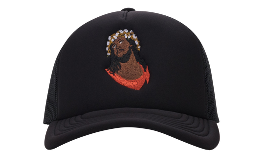 Crown Made of Cotton Trucker Hat "Black" DT968