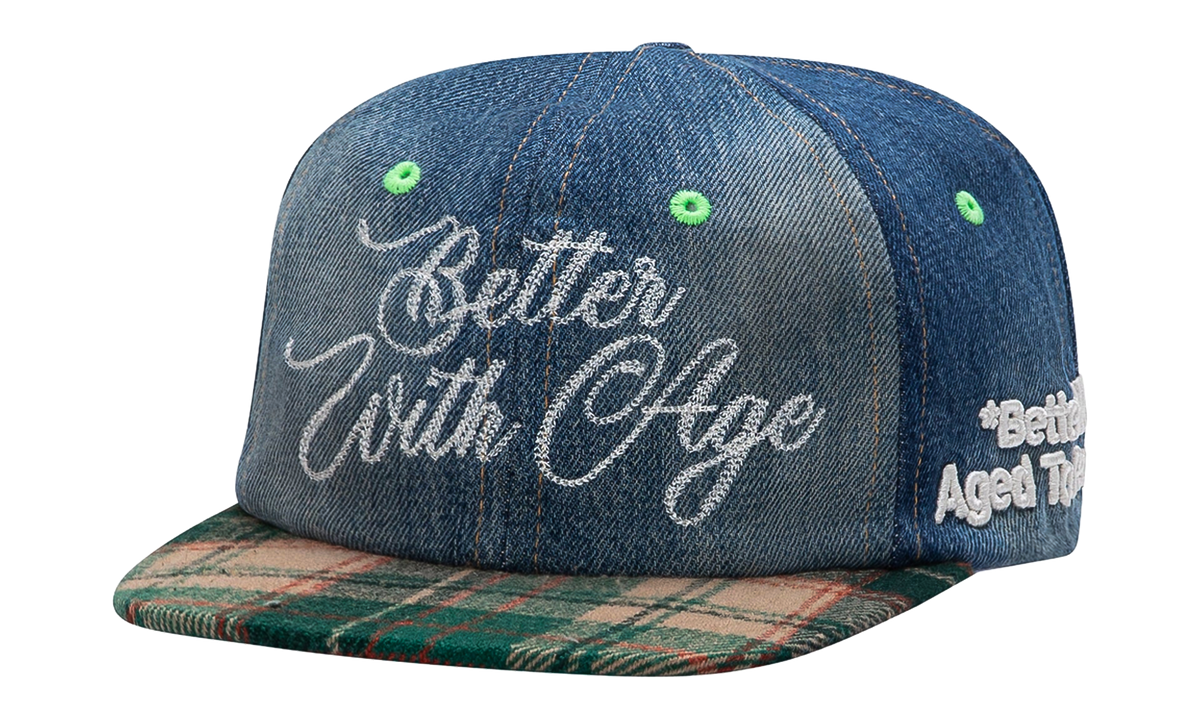 Heritage Reconstructed Denim Hat "Denim / Green" BWA256