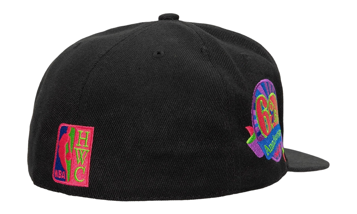 NBA Hardwood Classics Color Bomb Fitted Cap "Philadelphia 76ers - Black" 6HSFSH21324 P76BLCK