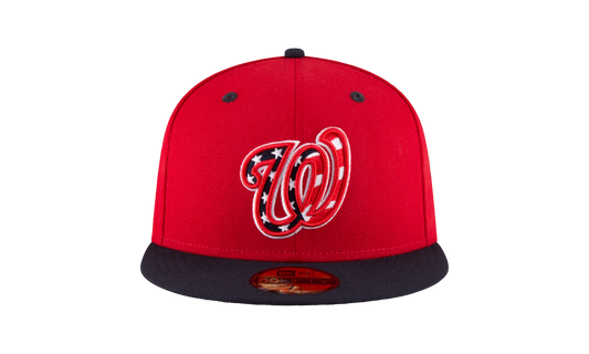 59FIFTY Washington Nationals Authentic Fitted Hat "Red / Black - Brim" NE955