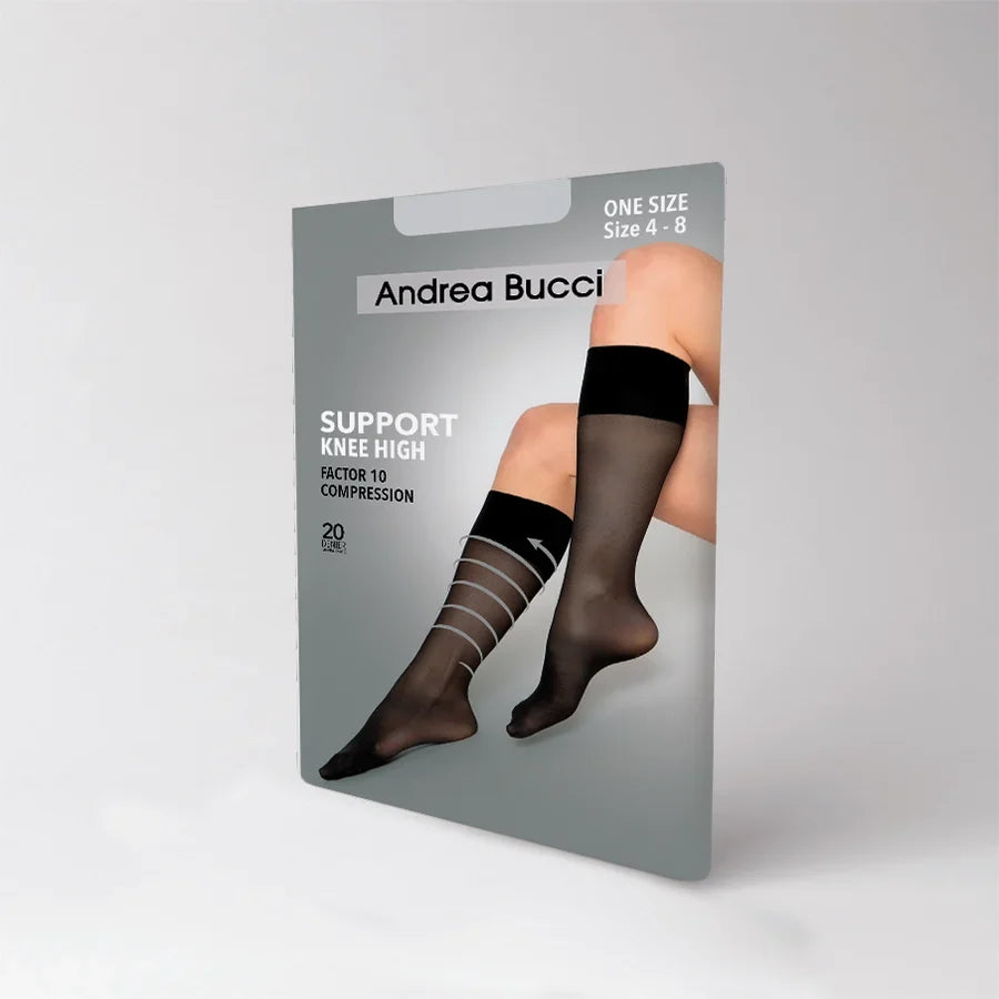 Factor 10 Compression Firm Support Knee Highs 20 Denier 03/05174