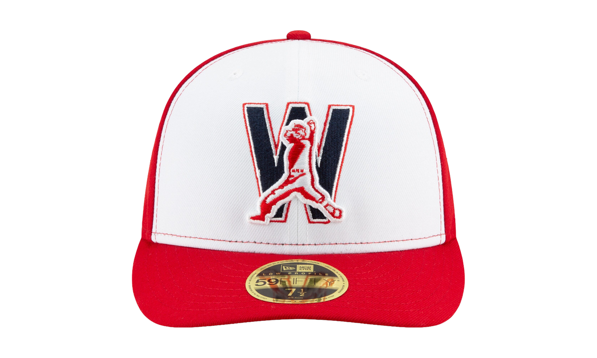 59FIFTY Washington Nationals 2020 Low Profile Authentic Fitted Hat "White / Red - Brim" NE1032