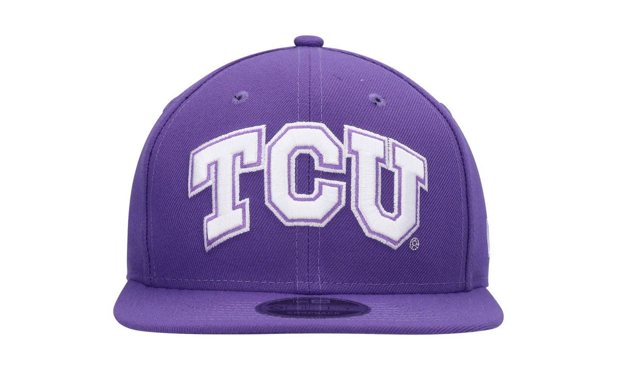 9FIFTY Texas Christian University Horned Frogs Snapback Hat "Varsity Purple" NE1012