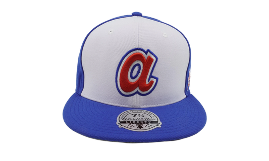 MLB Cooperstown Evergreen Fitted Cap "Atlanta Braves - White" HHSF6855 ABRYYPPPWHIT