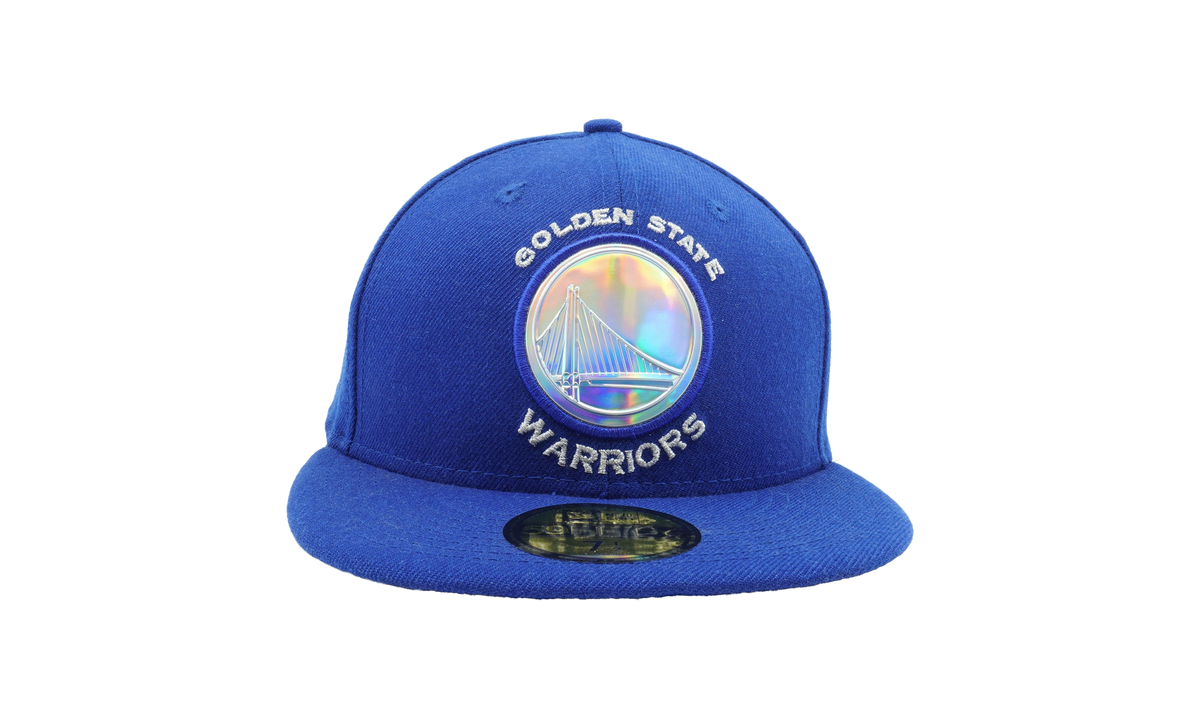 59FIFTY Golden State Warriors Team Iridescent Fitted Hat "Blue / Iridescent - Logo" NE597