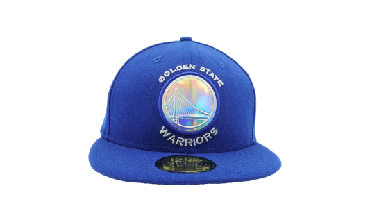 59FIFTY Golden State Warriors Team Iridescent Fitted Hat "Blue / Iridescent - Logo" NE597