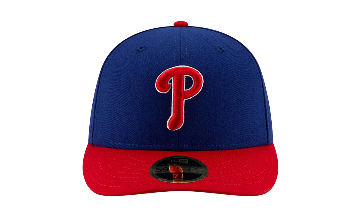 59FIFTY Philadelphia Phillies 2019 Low Profile Authentic Fitted Hat "Blue / Red - Visor" NE1003