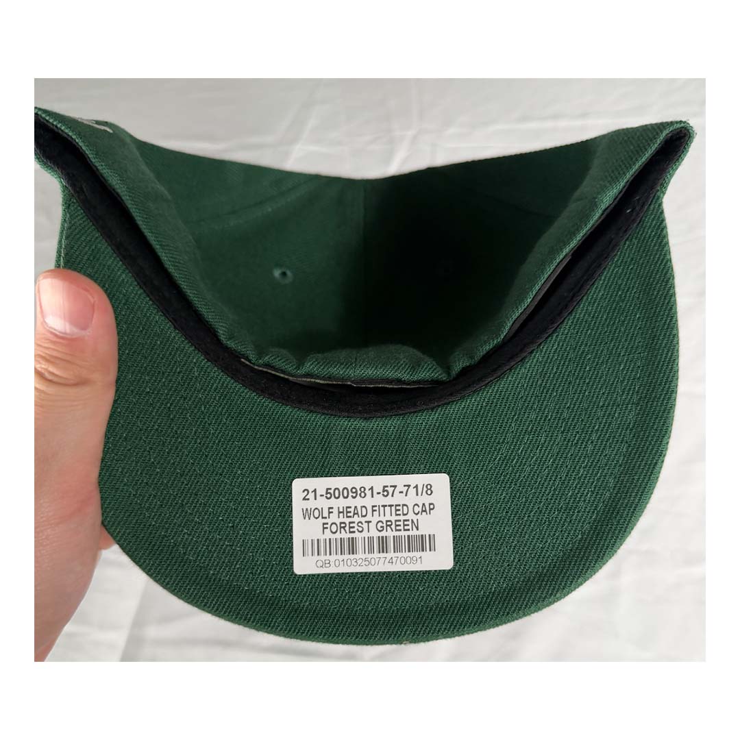 Darcsport Wolf Head Fitted Hat Forest Green