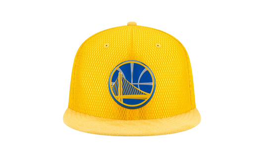 59FIFTY Golden State Warriors Logo Popped Fitted Hat "Yellow / GSW Logo - Under Brim" NE630