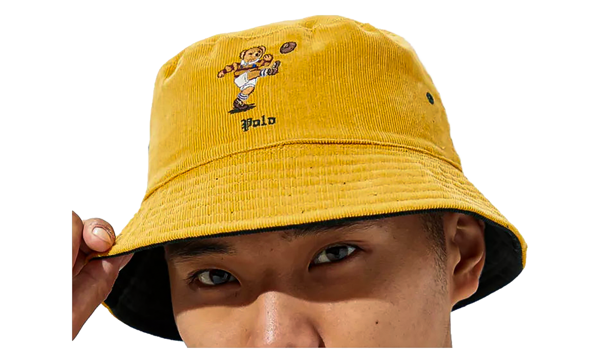 Kicker Bear Bucket Hat "Green / Gold" PT0015 354