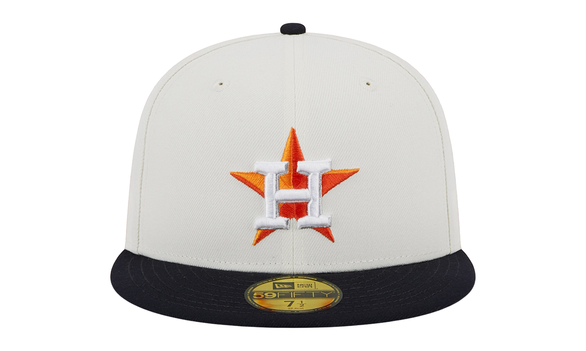 59FIFTY Houston Astros 2017 World Series Retro E1 Fitted Hat "Cream / Black / Grey - Under Brim" NE873