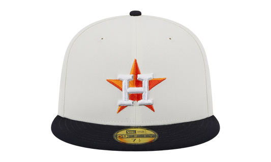 59FIFTY Houston Astros 2017 World Series Retro E1 Fitted Hat "Cream / Black / Grey - Under Brim" NE873
