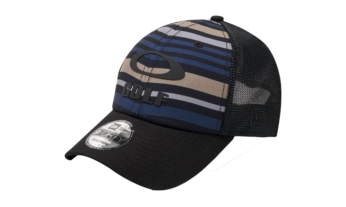 9FORTY OAKLEY x Heather New Era Golf Snapback Hat "Blackout" 911523LDS 02E