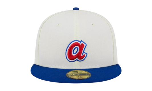 59FIFTY Atlanta Braves 2000 All Star Game Retro E1 Fitted Hat "Cream / Royal Blue" NE874