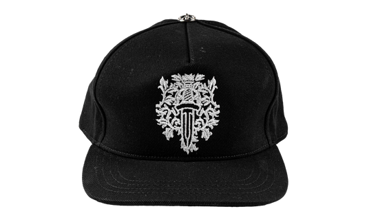 Embroidered Vine Dagger Logo Baseball Hat "Denim Black White" CHRM1387
