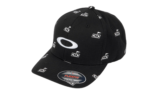Flag Print Fitted Hat "Blackout" FOS901211 02E