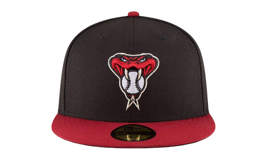 59FIFTY Arizona Diamondbacks On-Field Authentic Fitted Hat "Black / Red - Brim" NE959