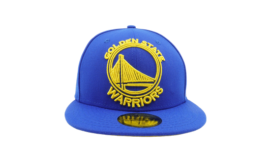 59FIFTY Golden State Warriors Frame Front Fitted Hat "Royal Blue" NE689