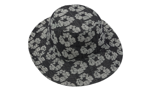 Jacquard Wreath Bucket Hat "Washed Black" DT867
