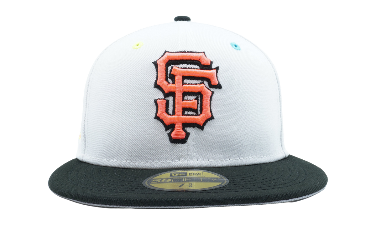 59FIFTY San Francisco Giants 2014 World Series Fitted Hat "White / Black - Brim / Grey - Under Brim" NE832