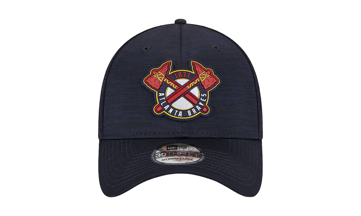 39THIRTY Atlanta Braves Clubhouse Flex Fit Hat "Black / Grey - Under Brim" NE851
