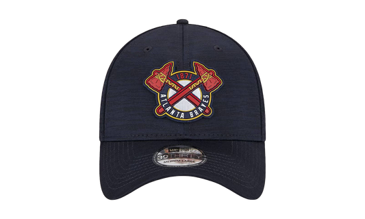 39THIRTY Atlanta Braves Clubhouse Flex Fit Hat "Black / Grey - Under Brim" NE851