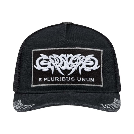 Godspeed E Pluribus Trucker Hat Black Black