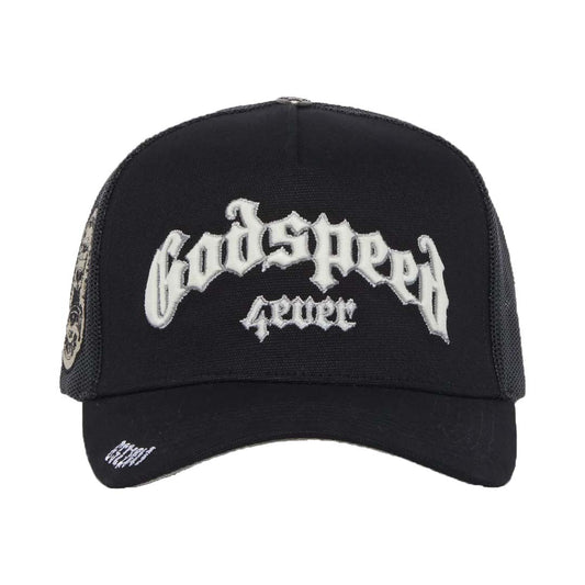 Godspeed Trucker Hat Black White