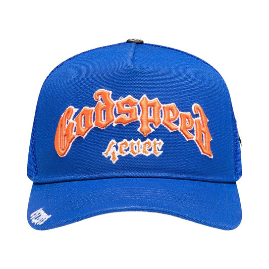 Godspeed Trucker Hat Blue Orange