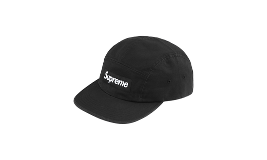 Supreme Washed Chino Twill Camp Cap "FW24 - Black" SU564