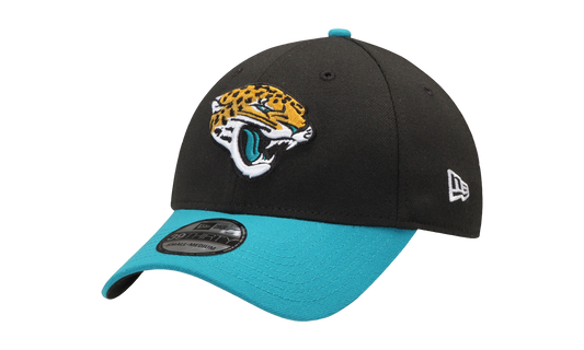 39THIRTY Jacksonville Jaguars Stretch Fit Hat "Black / Teal - Visor" NE699